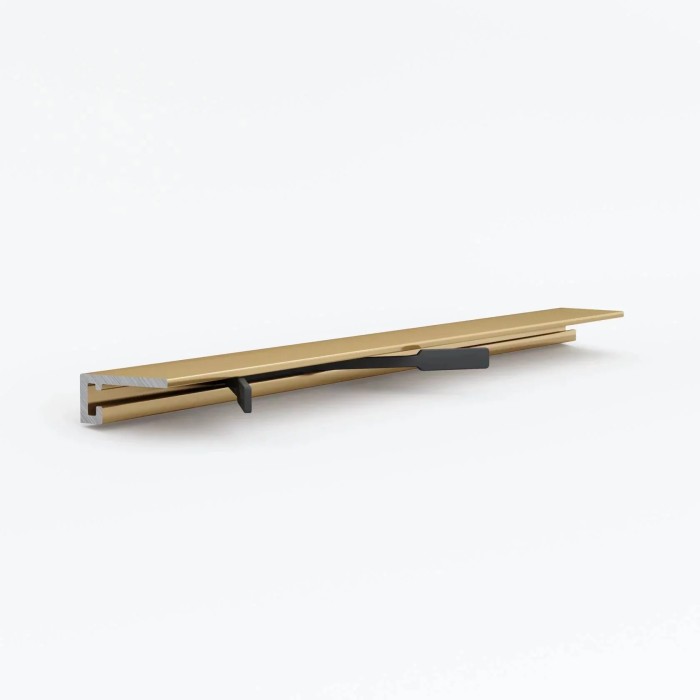 Микроплинтус Laconistiq MICRO 11 MINI Золотой анодированный (2000х11х5мм)