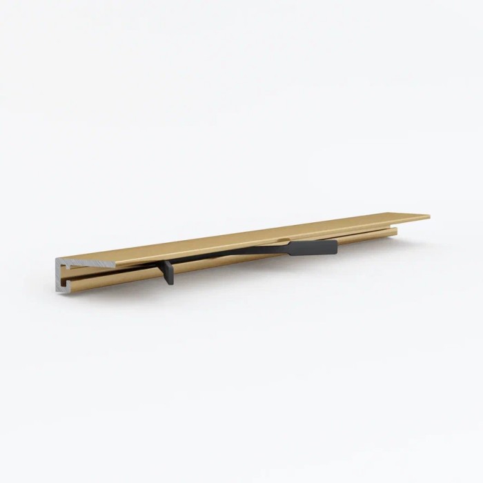 Микроплинтус Laconistiq MICRO 19 ARM Золотой анодированный (2450х19х5,5мм)